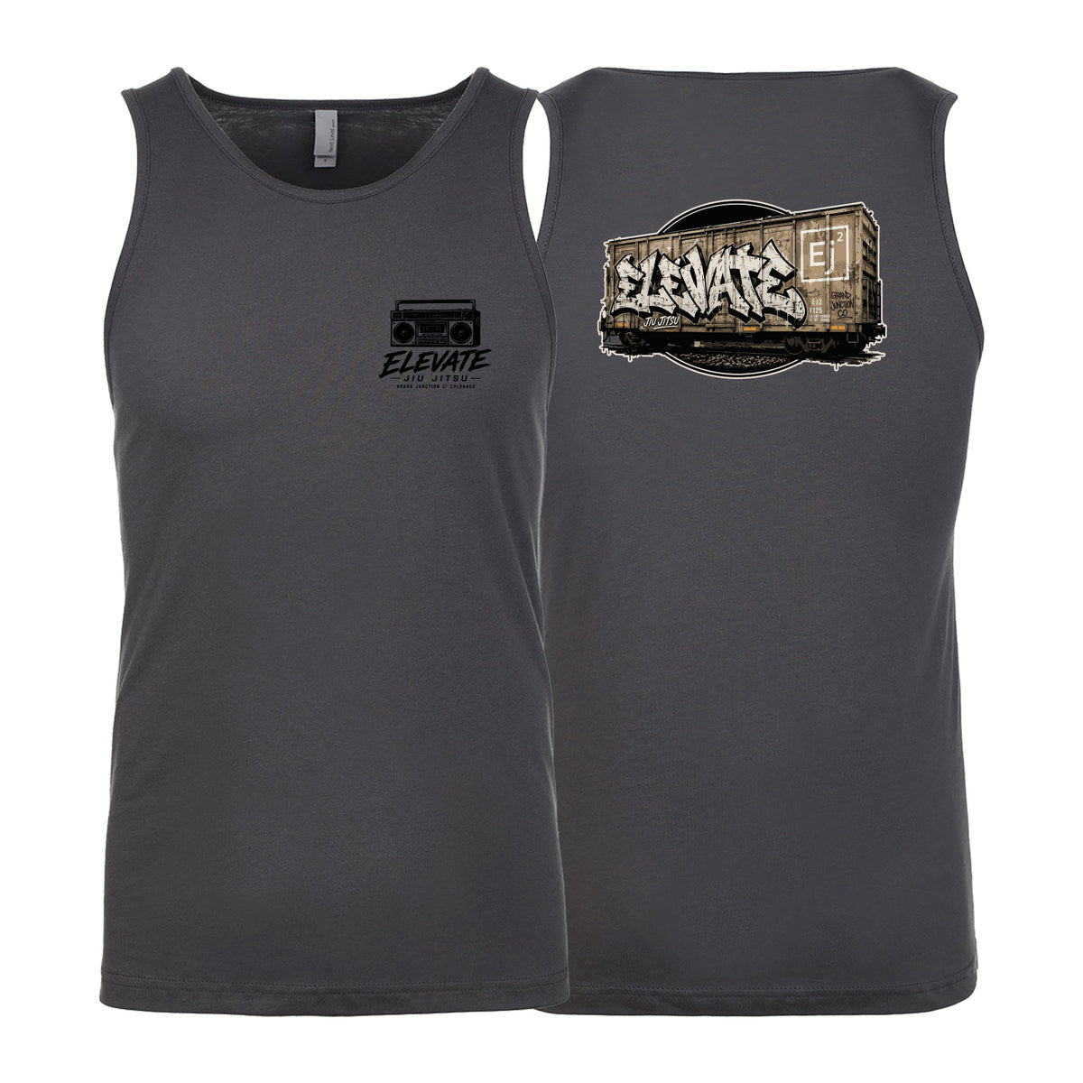 Elevate Next Level Tank Tops #8211 L (Boombox/Train)