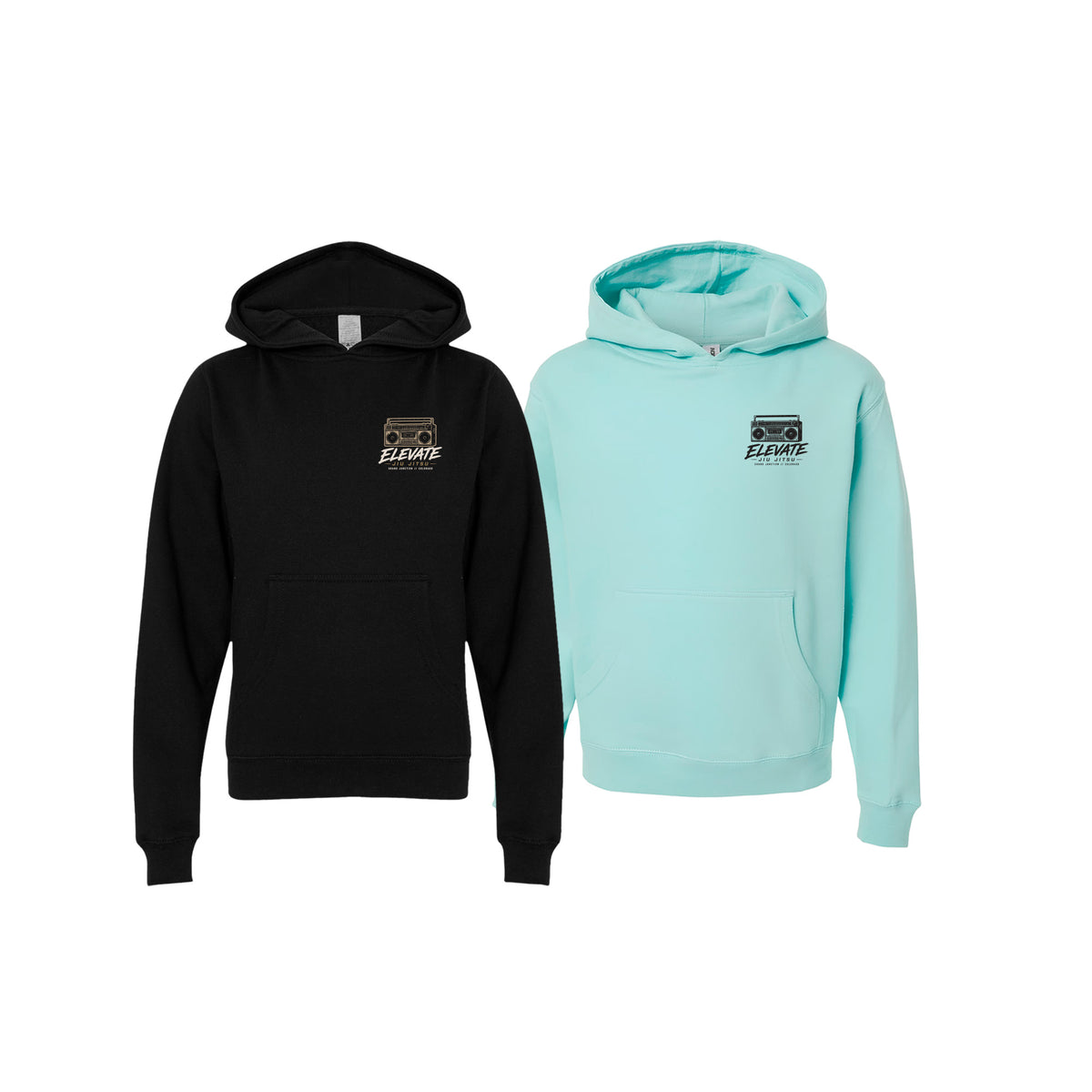 Elevate Academy Sweater Kids Hoodie #8211 L (Boombox/Train)