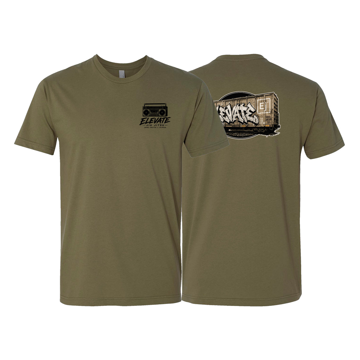 Elevate Next Level Adult Shirts #8211 L (Boombox/Train)