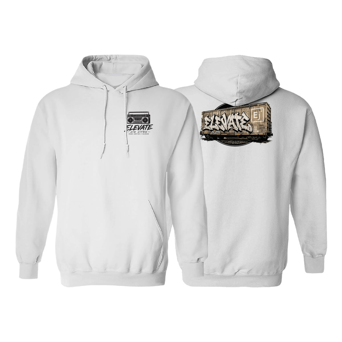 Elevate Academy Sweater Hoodie #8211 L (Boombox/Train)