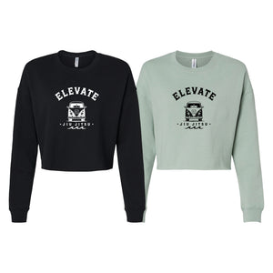 Elevate Women's Cropped Crewneck Sweatshirt #8211 N (Retro Van)