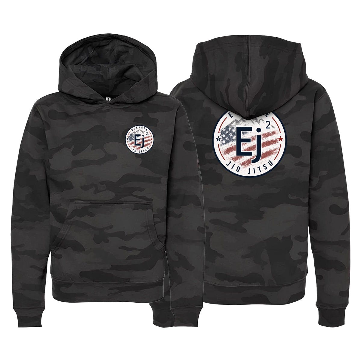 Elevate Academy Sweater Kids Hoodie #8211 P (American Flag)