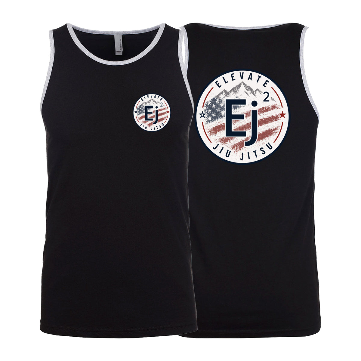Elevate Next Level Tank Tops #8211 P (American Flag)