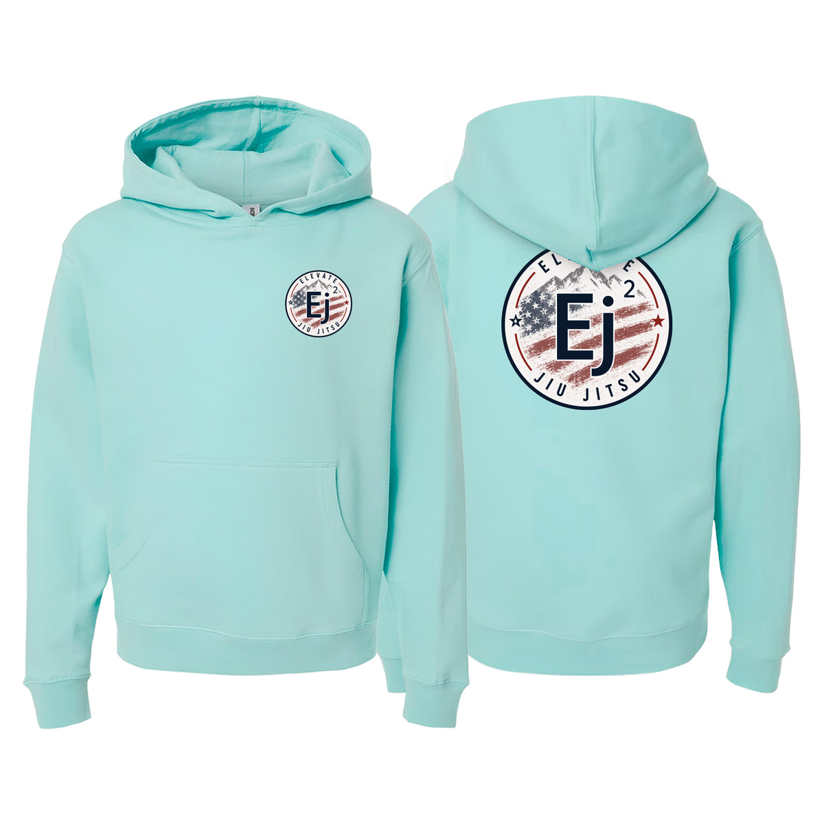 Elevate Academy Sweater Kids Hoodie #8211 P (American Flag)