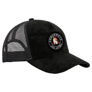 Xeque Mate Jiu Jitsu Suede Trucker Hat #8236 A