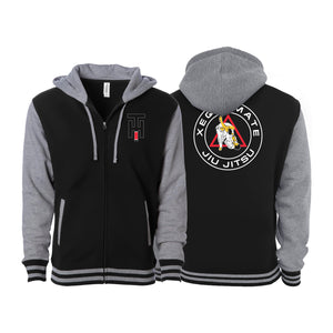 Xeque Mate Jiu Jitsu Varsity Zip-Up Hoodies #8236 A