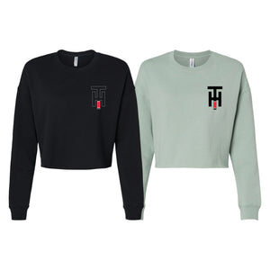 Xeque Mate Jiu Jitsu Women's Cropped Crewneck Sweatshirt #8236 A