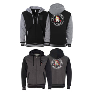 Xeque Mate Jiu Jitsu Varsity Zip-Up Hoodies #8236 A