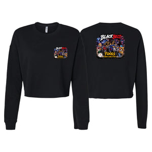 Xeque Mate Jiu Jitsu Women's Cropped Crewneck Sweatshirt #8236 C