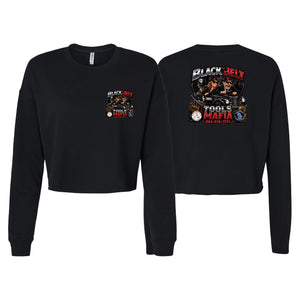 Xeque Mate Jiu Jitsu Women's Cropped Crewneck Sweatshirt #8236 D