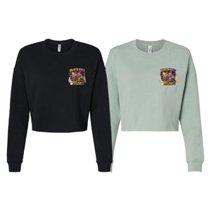 Xeque Mate Jiu Jitsu Women's Cropped Crewneck Sweatshirt #8236 E