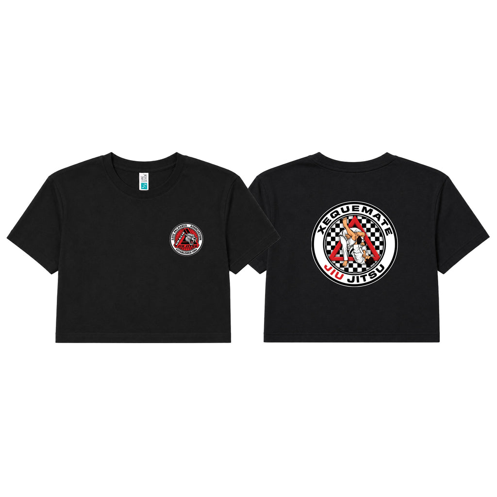Xeque Mate Jiu Jitsu Women's Cropped Shirts #8236 F