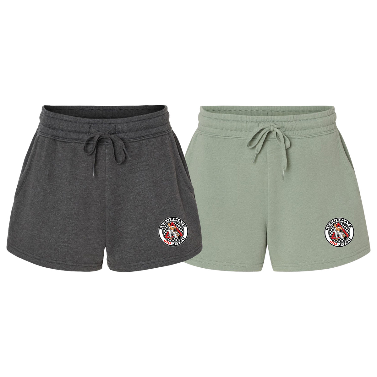 Xeque Mate Jiu Jitsu Women's Sweatshorts #8236 F