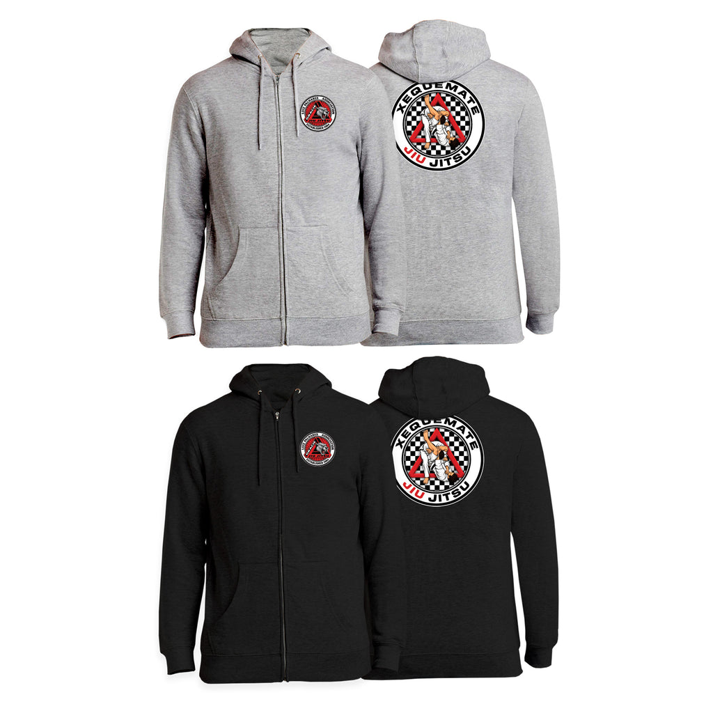 Xeque Mate Jiu Jitsu Zip-Up Hoodies #8236 F