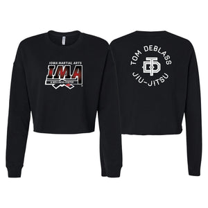 Iowa MA Women's Cropped Crewneck Sweatshirt #8223 A