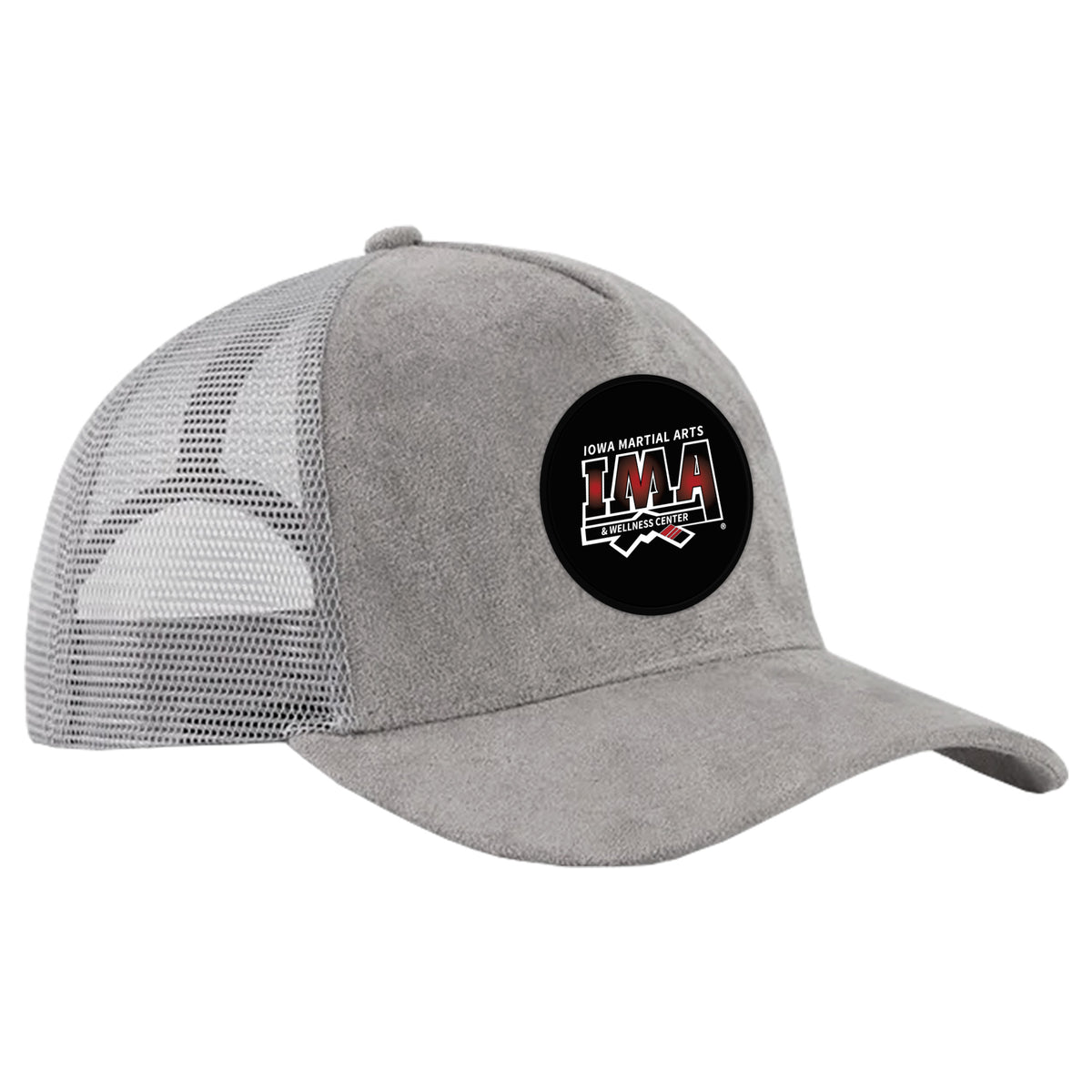 Iowa MA Suede Trucker Hat #8223 A