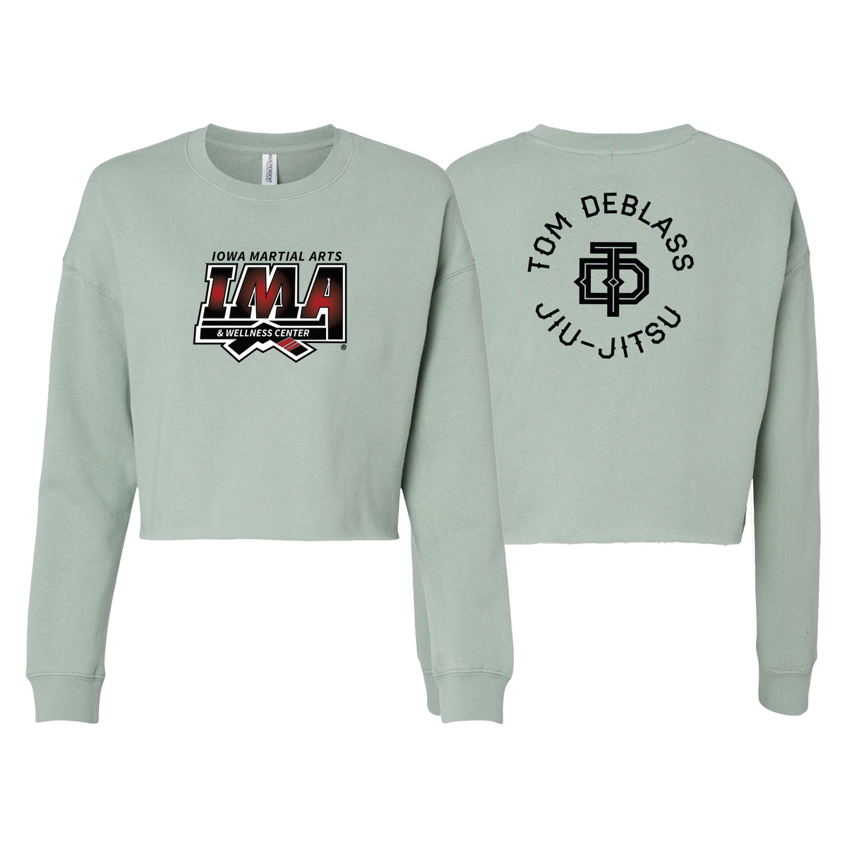 Iowa MA Women's Cropped Crewneck Sweatshirt #8223 A