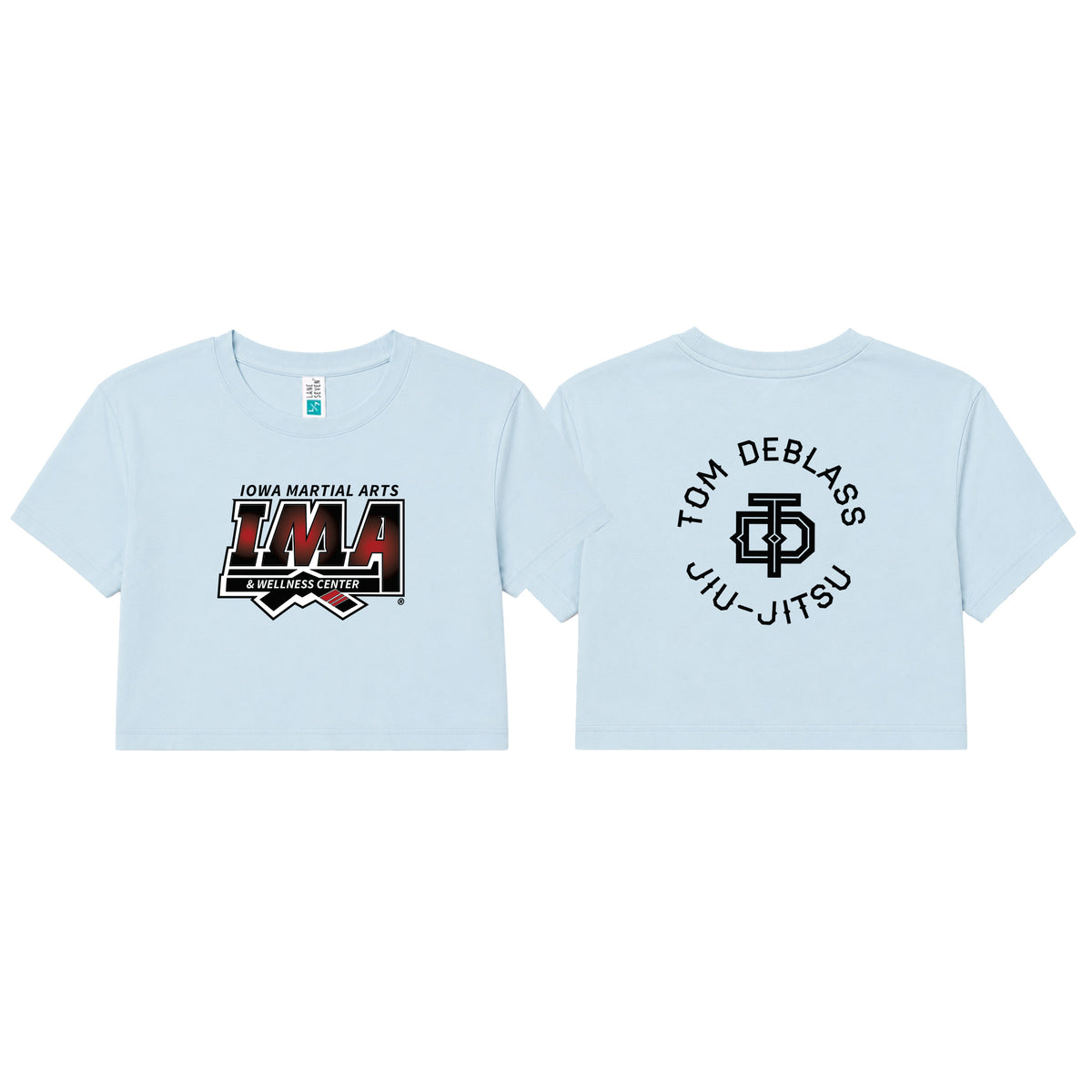 Iowa MA Women's Cropped Shirts #8223 A