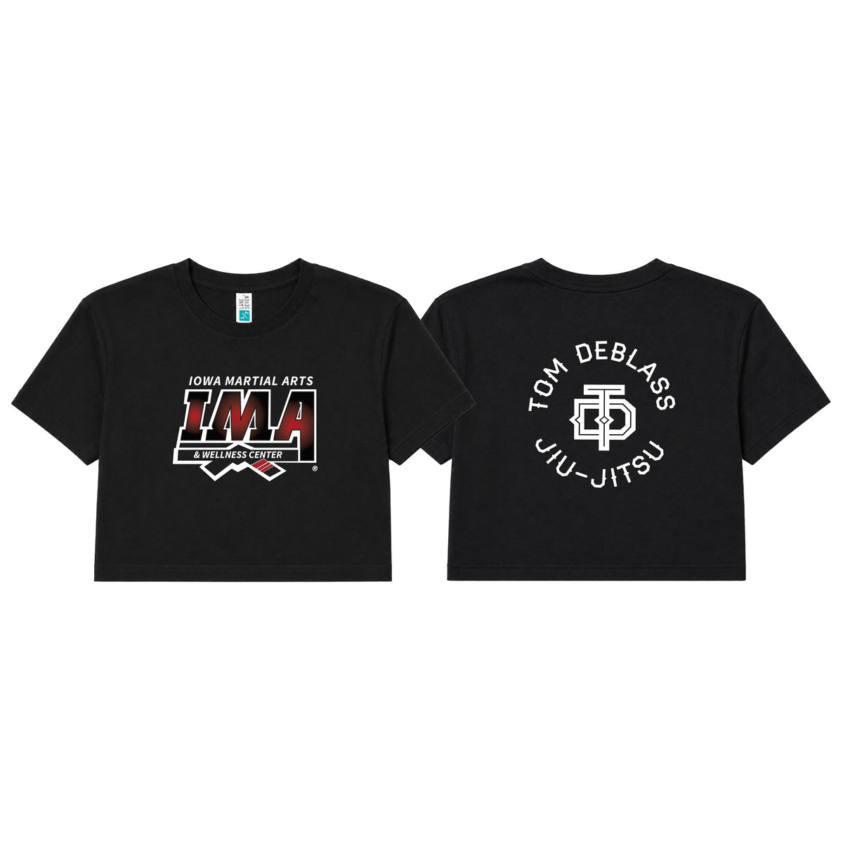 Iowa MA Women's Cropped Shirts #8223 A