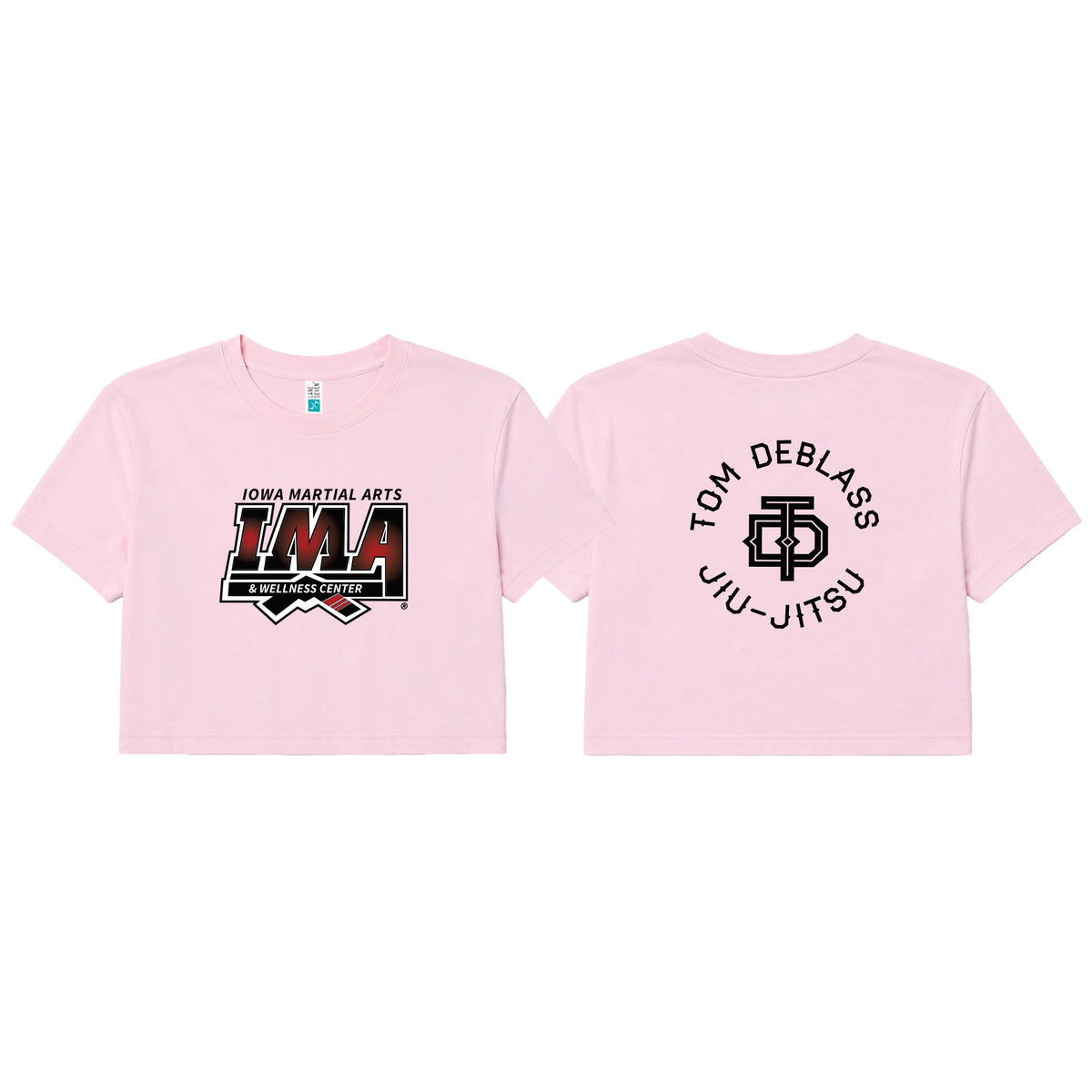 Iowa MA Women's Cropped Shirts #8223 A