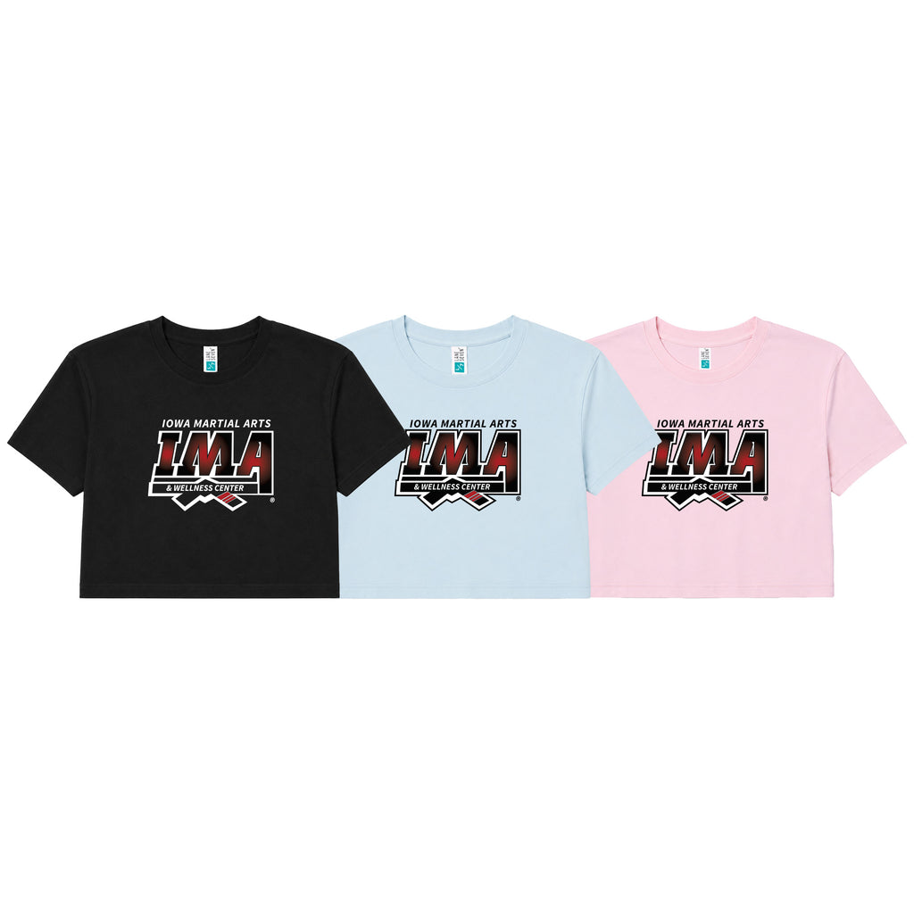 Iowa MA Women's Cropped Shirts #8223 A