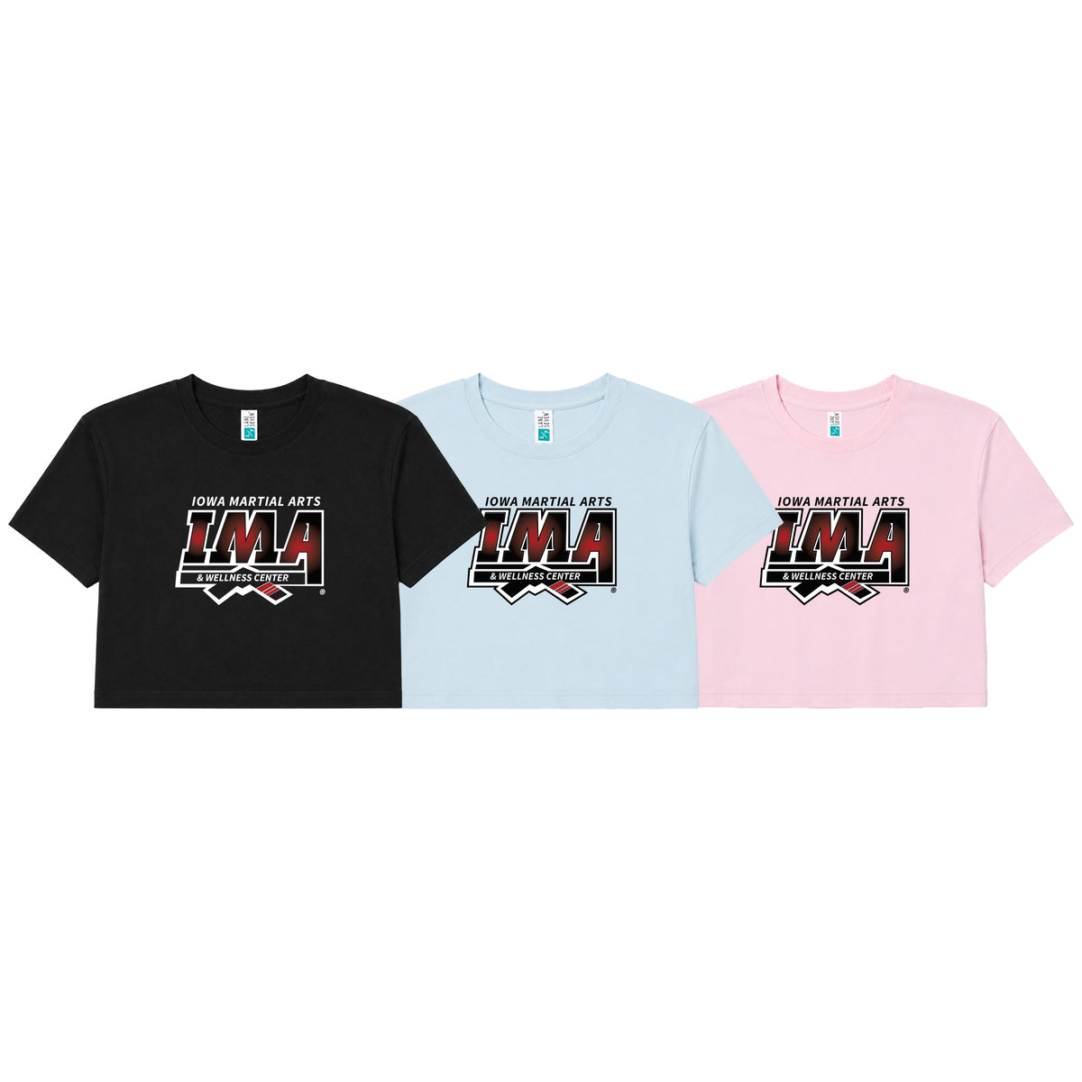 Iowa MA Women's Cropped Shirts #8223 A