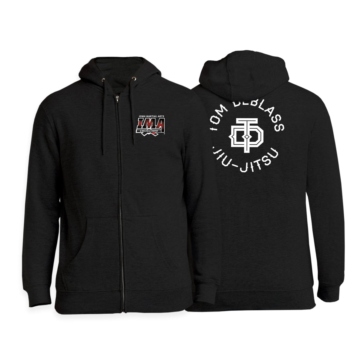 Iowa MA Zip-Up Hoodies #8223 B
