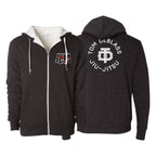 Iowa MA Sherpa Lined Zip-Up Hoodie #8223 B