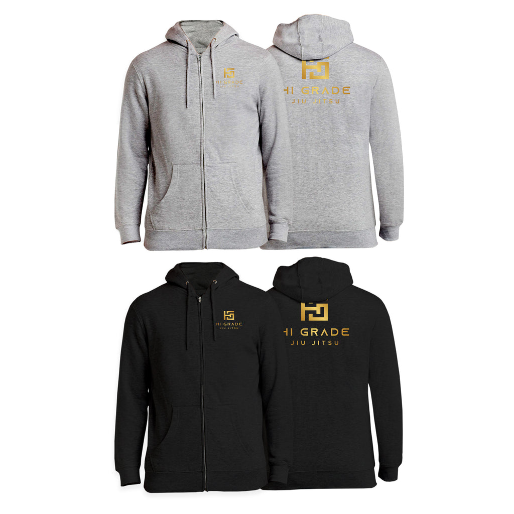 HI Grade Jiu-Jitsu Zip-Up Hoodies #8228 A