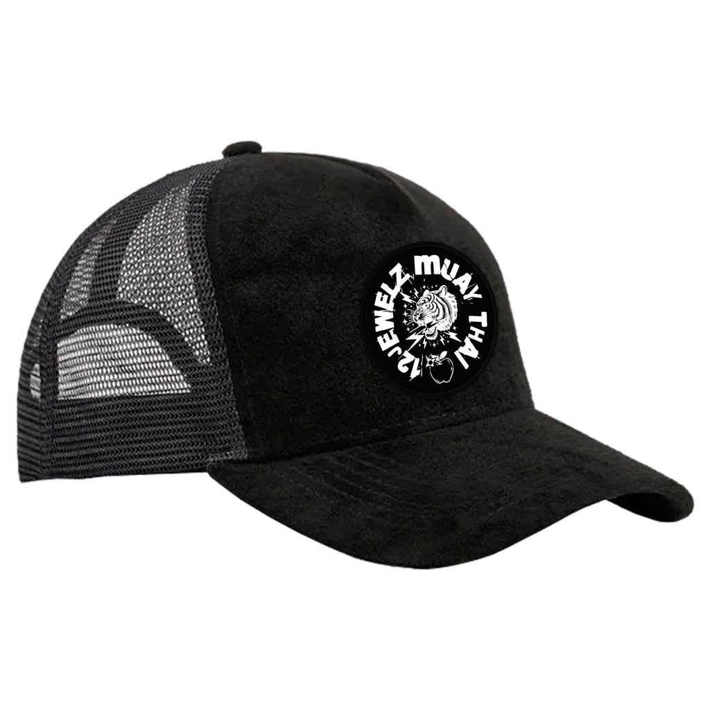 12 Jewelz Muay Thai Suede Trucker Hat #8225 A