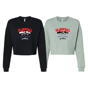 12 Jewelz Muay Thai Women's Cropped Crewneck Sweatshirt #8225 A