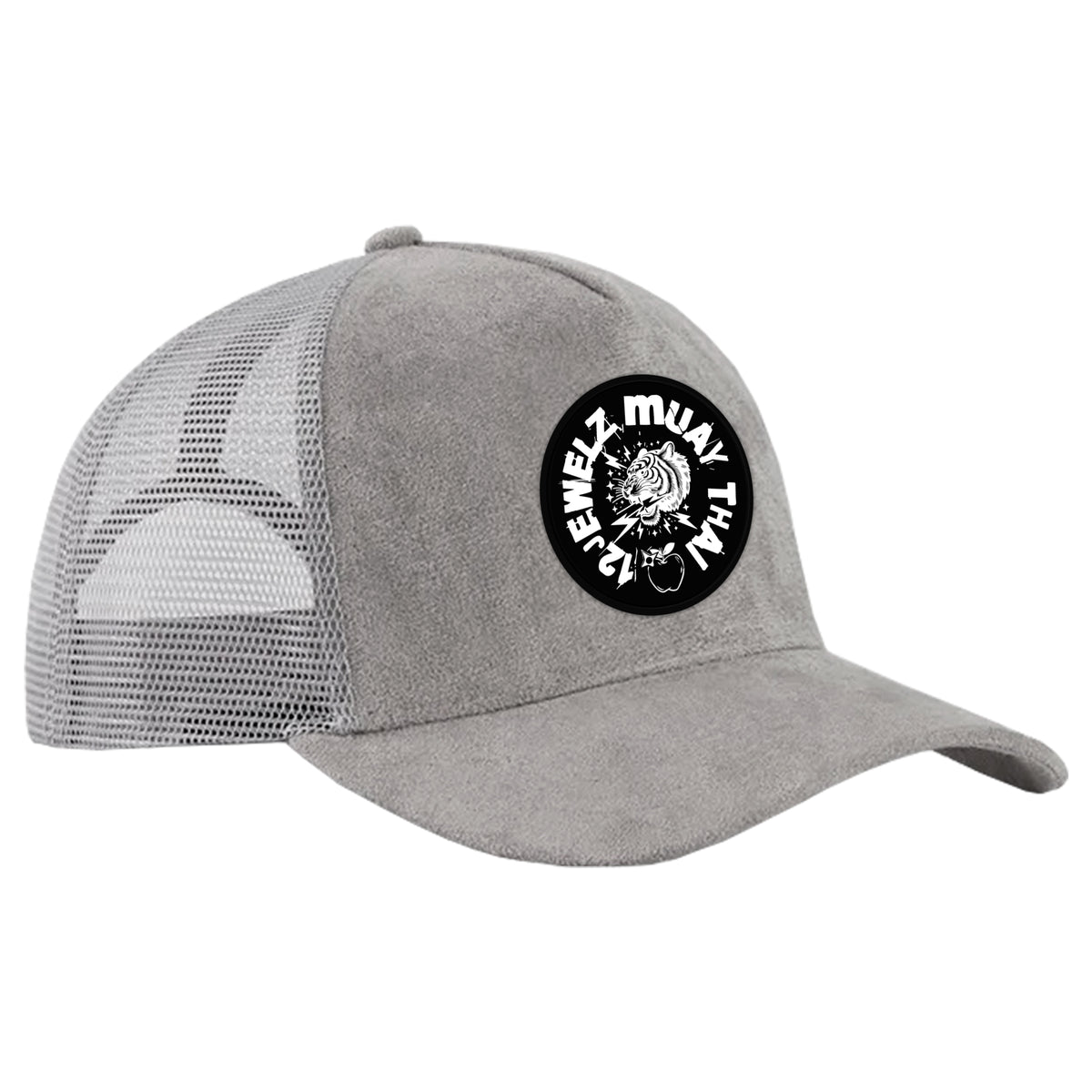 12 Jewelz Muay Thai Suede Trucker Hat #8225 A