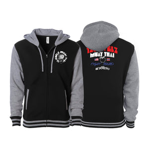 12 Jewelz Muay Thai Varsity Zip-Up Hoodies #8225 B