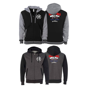 12 Jewelz Muay Thai Varsity Zip-Up Hoodies #8225 B