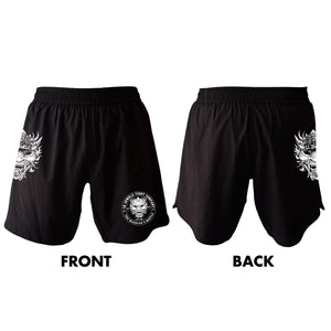 12 Jewelz Muay Thai All Black Shorts 2.0 #8225 H