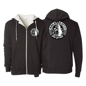 Railroad City Jiu Jitsu Sherpa Lined Zip-Up Hoodie #8231 A