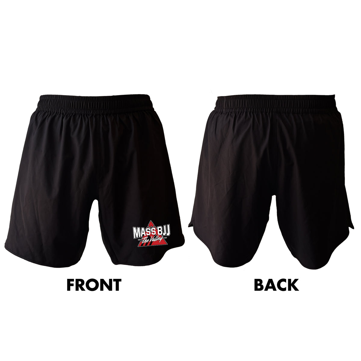 Mass BJJ The Valley All Black Shorts 2.0 #8237 A