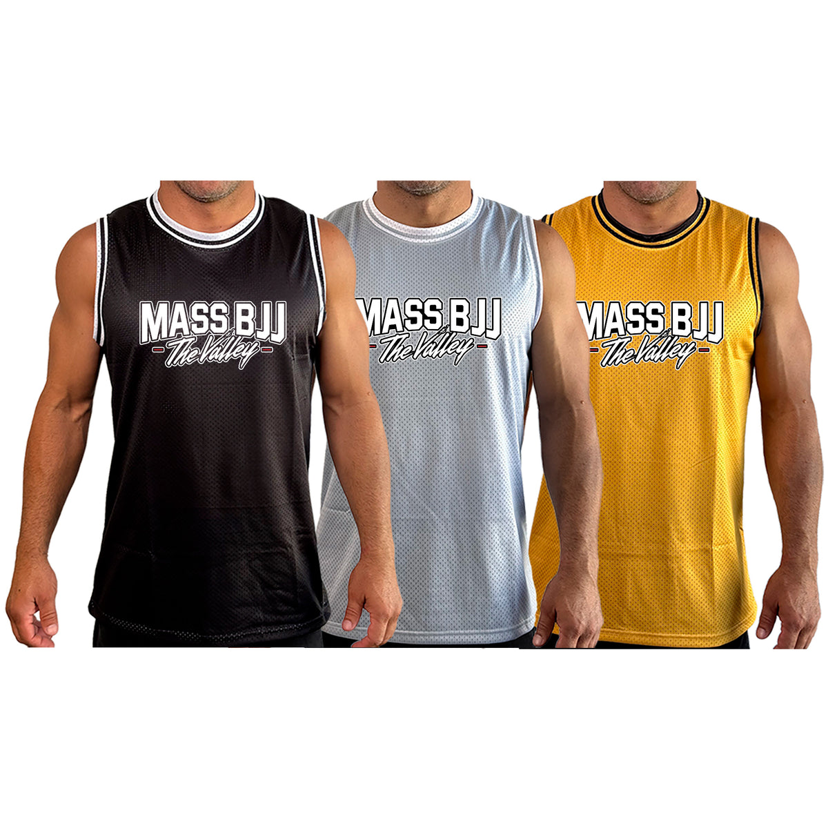 Mass BJJ The Valley Basketball Jerseys #8237 A