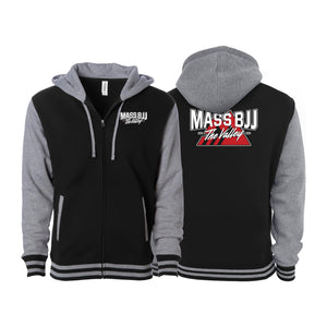 Mass BJJ The Valley Varsity Zip-Up Hoodies #8237 B