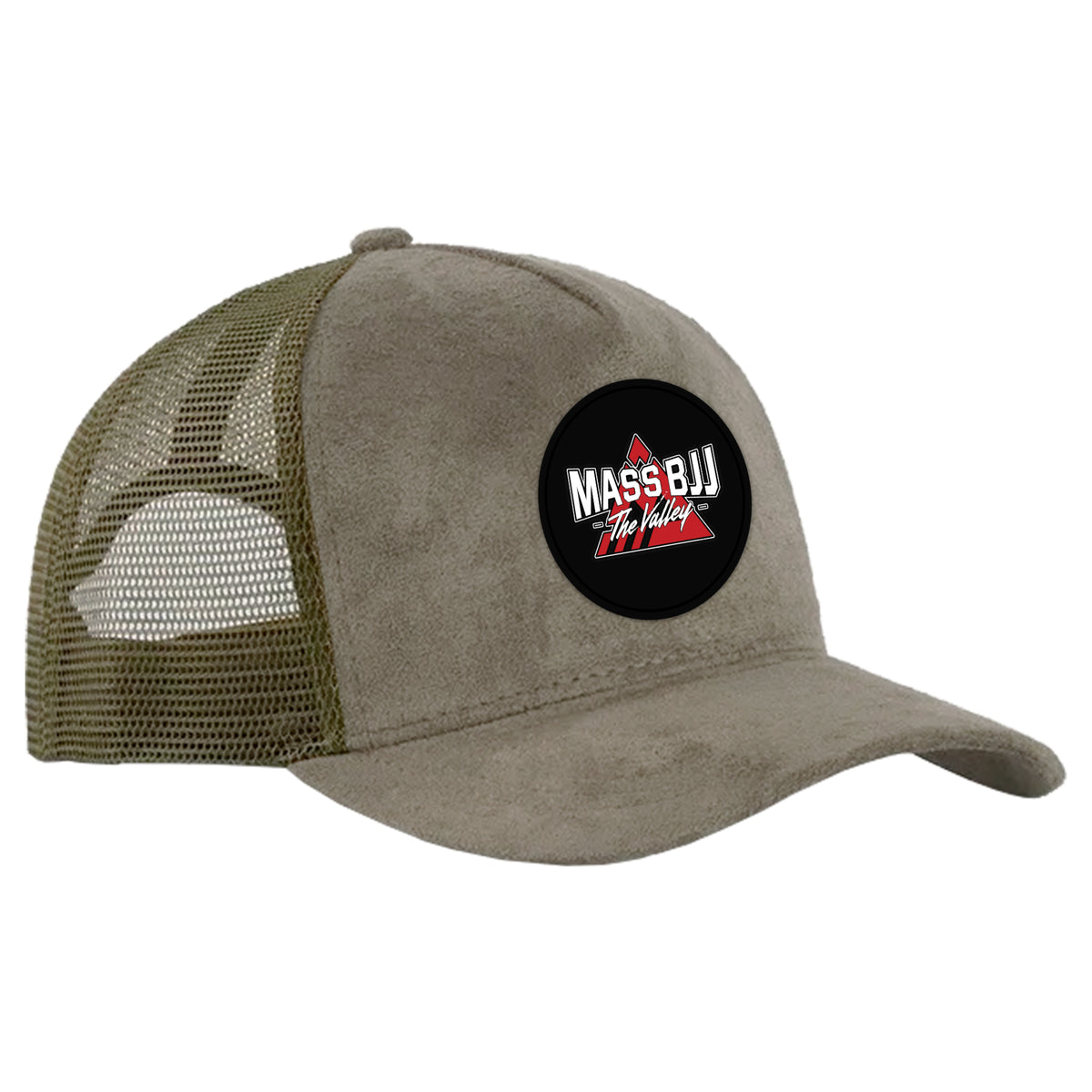 Mass BJJ The Valley Suede Trucker Hat #8237 A