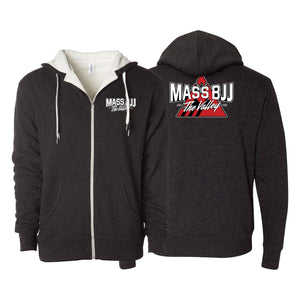 Mass BJJ The Valley Sherpa Lined Zip-Up Hoodie #8237 B