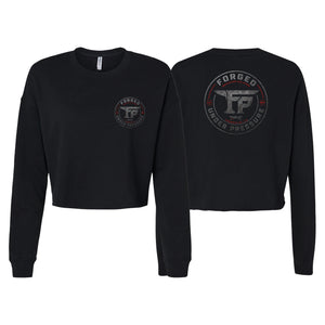 F.U.P. Women's Cropped Crewneck Sweatshirt #8232 A
