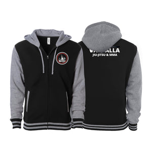Valhalla Martial Arts Varsity Zip-Up Hoodies #8249 A