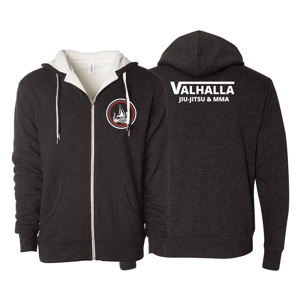 Valhalla Martial Arts Sherpa Lined Zip-Up Hoodie #8249 D