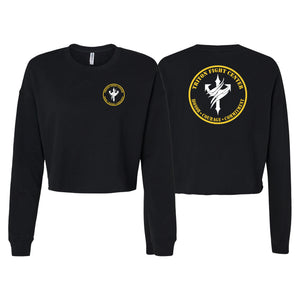 Triton Fight Center Women's Cropped Crewneck Sweatshirt #8235 A