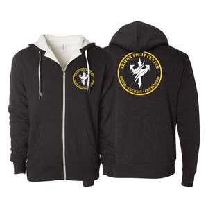 Triton Fight Center Sherpa Lined Zip-Up Hoodie #8235 A