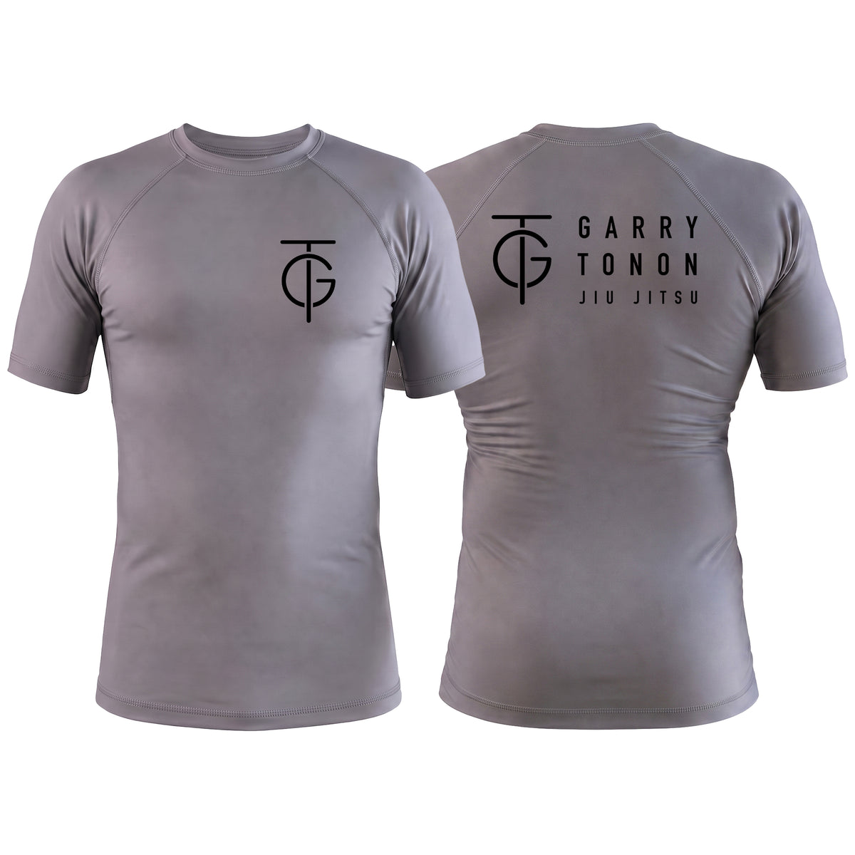 GTJJ Gray Rash Guards Short Sleeve #8268 A