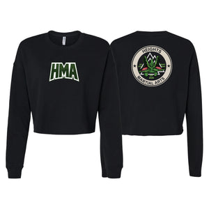 Heights Martial Arts Women's Cropped Crewneck Sweatshirt #8242 A