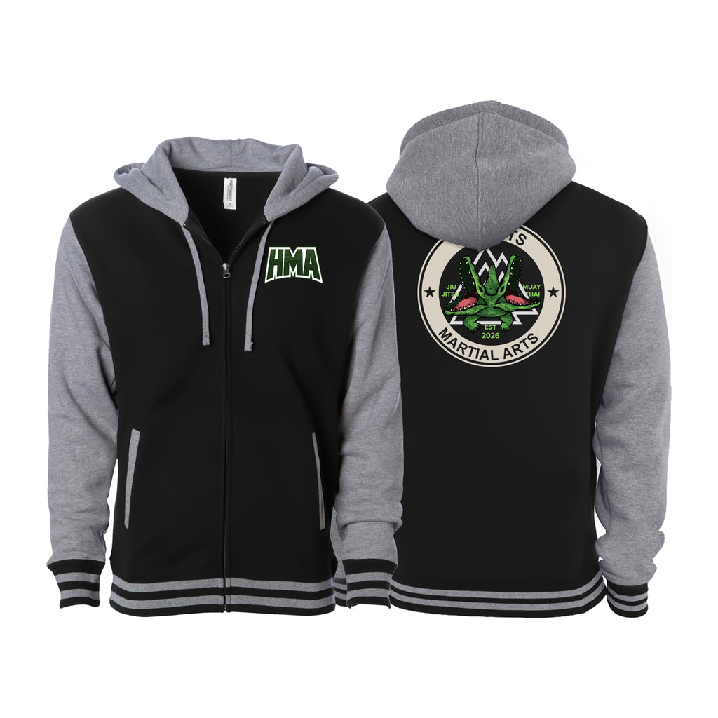 Heights Martial Arts Varsity Zip-Up Hoodies #8242 B
