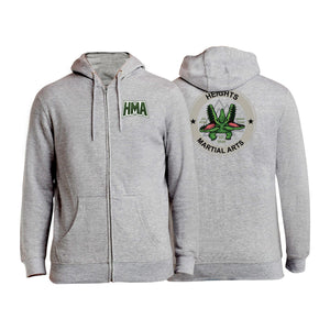 Heights Martial Arts Zip-Up Hoodies #8242 B